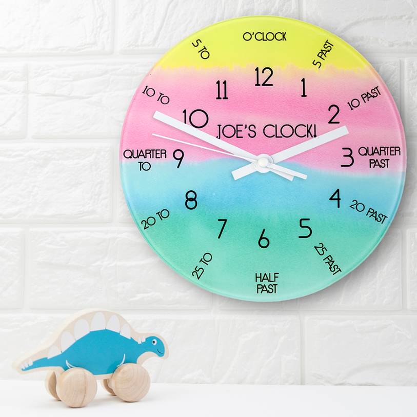 I Can Tell The Time! Personalised Wall Clock, 1 of 2