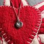 Sterling Silver Engraved Heart Necklace, thumbnail 1 of 3