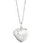 Personalised Sterling Silver Diamond Heart Locket, thumbnail 3 of 8