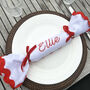 Personalised Embroidered Fabric Christmas Cracker, thumbnail 1 of 9