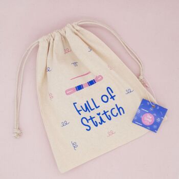 'Full Of Stitch' Craft Project Bag, 2 of 3