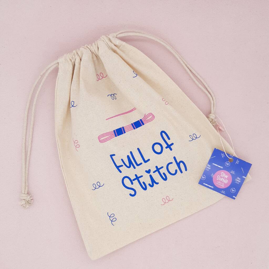 'Full Of Stitch' Craft Project Bag, 1 of 3