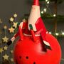 Space Hopper Santa Hanging Christmas Decoration, thumbnail 2 of 2