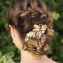 Sunburst Enamel Art Deco Inspired Bridal Hair Clip, thumbnail 1 of 9