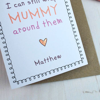My Fingers May Be Small But… Cute Mummy Card, 4 of 6
