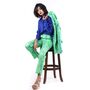 Painterly Two.0 Blazer Set Green Blue Blazer And Trouser, thumbnail 2 of 4