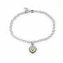 Sterling Silver Love Heart Bracelet In Mixed Metals, thumbnail 2 of 7