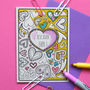Best Sister Colouring In Card, thumbnail 1 of 2