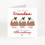 Personalised Christmas Card For Grandma Little Pudding Design, thumbnail 3 of 7