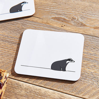 Badger Coasters, Set Of Two, 3 of 4
