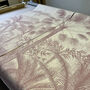 Palm Of The Ucayali Amazon Mural In Blush Pink, thumbnail 5 of 5