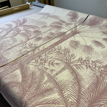 Palm Of The Ucayali Amazon Mural In Blush Pink, 5 of 5