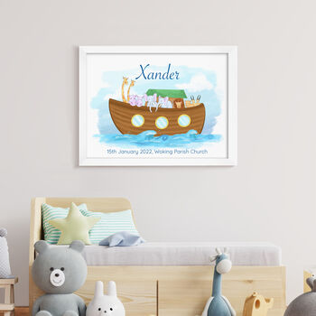 Personalised Noah's Ark Framed Wall Print, 12 of 12