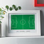 Personalised Football Pitch Print, thumbnail 1 of 1