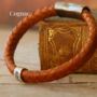 Personalised Classic Silver And Leather Bracelet, thumbnail 11 of 12