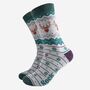 Men's Bamboo Socks Stag Fair Isle Grey, thumbnail 2 of 5