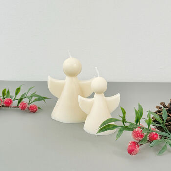 White Christmas Angel Candle And Christmas Decoration, 9 of 11