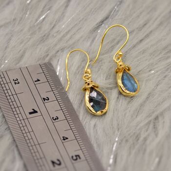 Labradorite Cute Dangle Silver Earrings, 4 of 8