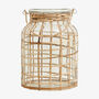 Large Bamboo And Glass Hanging Candle Lantern, thumbnail 7 of 7