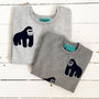 Gorilla Dad Child/Baby Grey Marl Sweatshirts Set, thumbnail 2 of 2