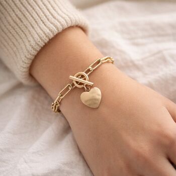 Forever Linked Heart Toggle Bracelet, 5 of 7