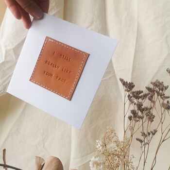 Personalised Leather Love Card, 9 of 12