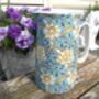 Extra Large Jug In William Morris Blue Chrysanthemum Design, thumbnail 7 of 8