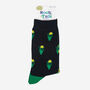 Welsh Daffodils Floral Bamboo Socks Men's Black, thumbnail 3 of 3