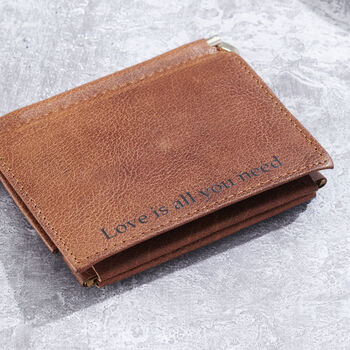 Personalised Leather Money Clip Wallet, 4 of 4