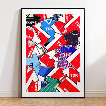 Football Shirt Mash Up Poster, 2 of 12