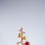 Solid Copper Pipe Christmas Tree, Copper New Year Xmas Decor 170 Mm X 300 Mm, thumbnail 3 of 3