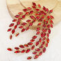 Red Crystal Leaf Headpiece, thumbnail 2 of 6