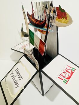 Personalisable Venice Themed 3D Greeting/Gift Card, 8 of 12