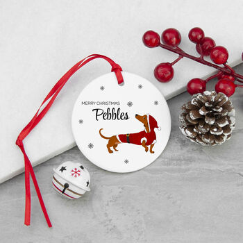 Personalised Little Dog Christmas Ornament, 5 of 5
