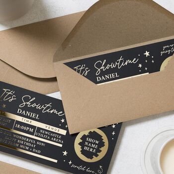 Personalised Concert Ticket Gift Voucher Birthday, 6 of 8