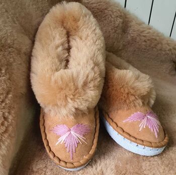 Women's Sheepskin Moccasin Slippers Vivi, 7 of 7