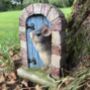 Mouse Opening Blue Door Fairy Garden Decoration In Bag, thumbnail 5 of 6