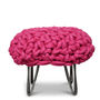 'Helena' Handwoven Wool Footstool With Hairpin Legs, thumbnail 5 of 10