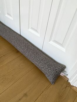 Personalised Brown Draught Excluder Cushion, 4 of 5