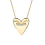 Gold Plated Heart Pendant Necklace, thumbnail 2 of 2