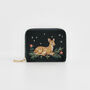 Fawn Embroidered Green Small Purse, thumbnail 1 of 7