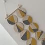 Yellow And Grey Wall Hanging Art Geometric Decor, thumbnail 3 of 4