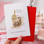 Cute Cat 'Home Is Where You Are' Valentine Card, thumbnail 3 of 5