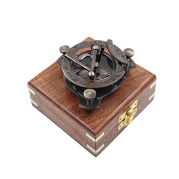 Personalised Legacy Three Inch Gunmetal Sundial Compass, 2 of 10