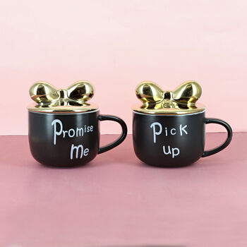 Pick Up Or Promise Me Mugs By G Decor, 2 of 6