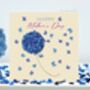 Mother's Day Butterfly And Blue Hydrangea Card, Not 3D, thumbnail 1 of 12