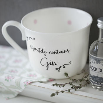 Personalised Gin China Cup With Spotty Inside, 2 of 5