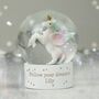 Personalised Unicorn Glitter Snow Globe, thumbnail 3 of 3