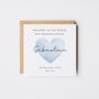 Welcome To The World Card, Personalised New Baby Boy Card Date/Weight, thumbnail 1 of 4