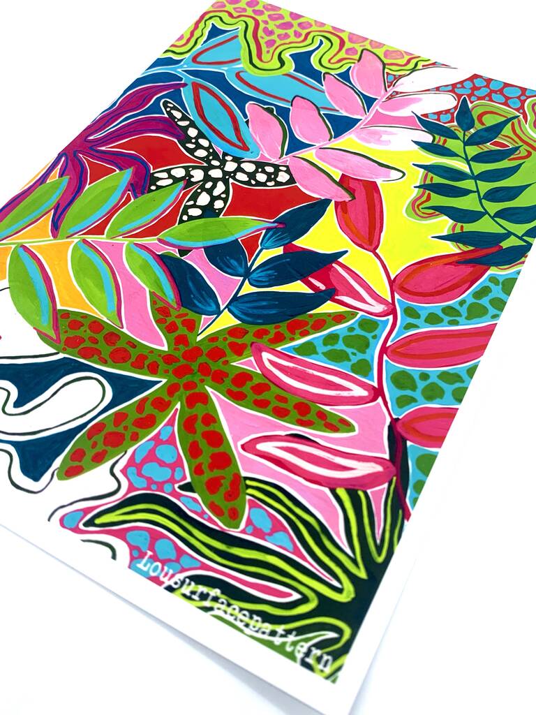 Tropical Art Print By Lousurfacepattern
